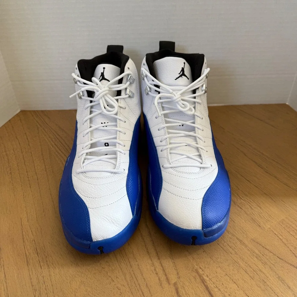 Nike Air Jordan 12 Retro Blueberry CT8013-140 Men's Size 15 White Game Royal